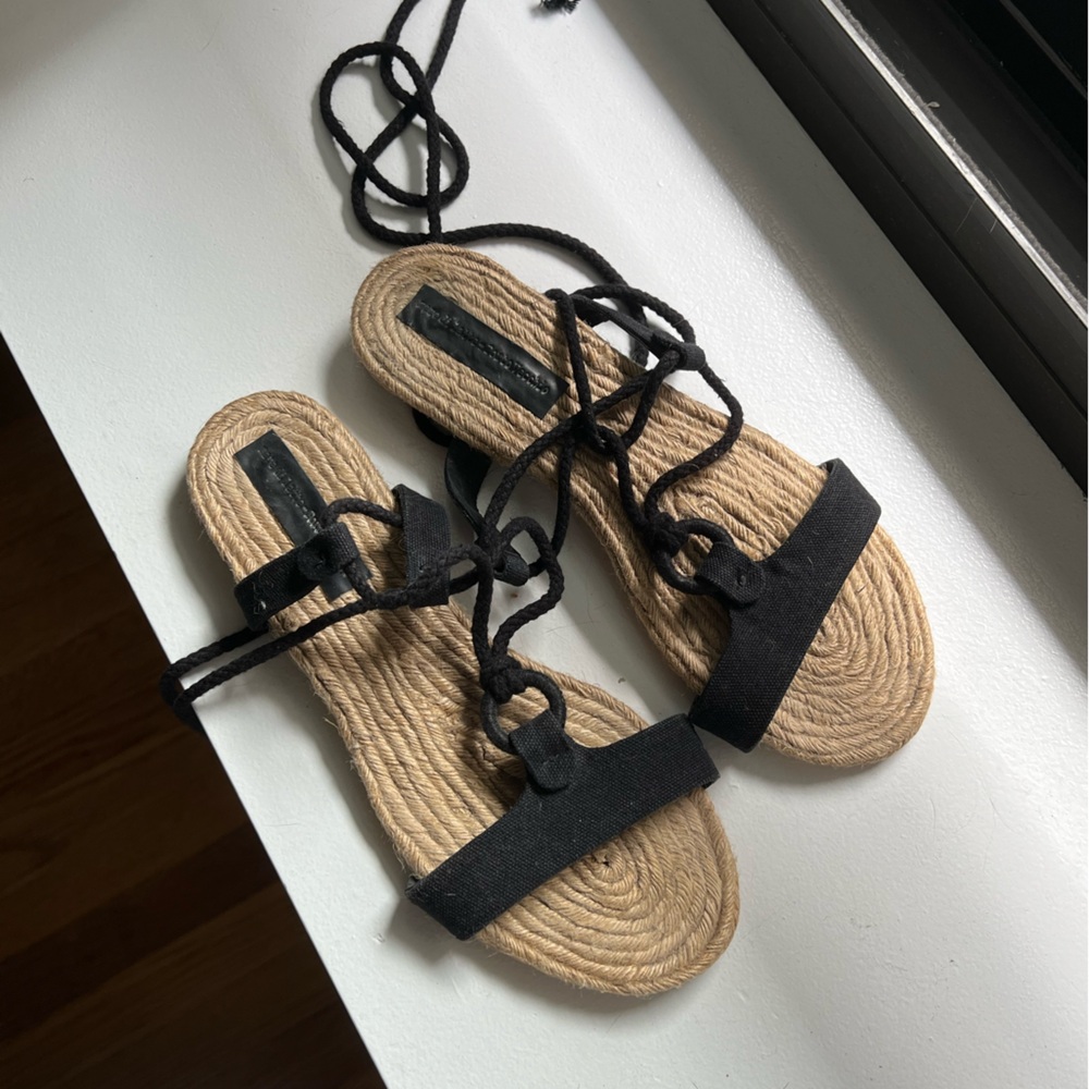 Designer European Lace Up Sandals